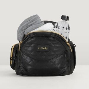 Tush Baby Black Vegan Leather baby hipseat